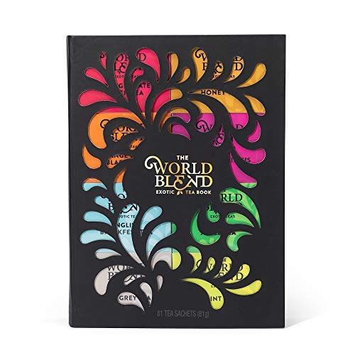 Thoughtfully Gifts, Tea Story: A Tea Lover\'s Gift Set, 8 Different Tea Flavors, Including English Breakfast Black Tea, Lemon Honey Green Tea, French Vanilla Black Tea, and More in a Beautiful Book