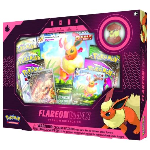 Pokémon | Vaporeon VMAX/Jolteon VMAX/Flareon VMAX Premium Collection (en slumpmässigt) | Kortspel | Åldrar 6+ | 2 spelare | 10+ minuters speltid
