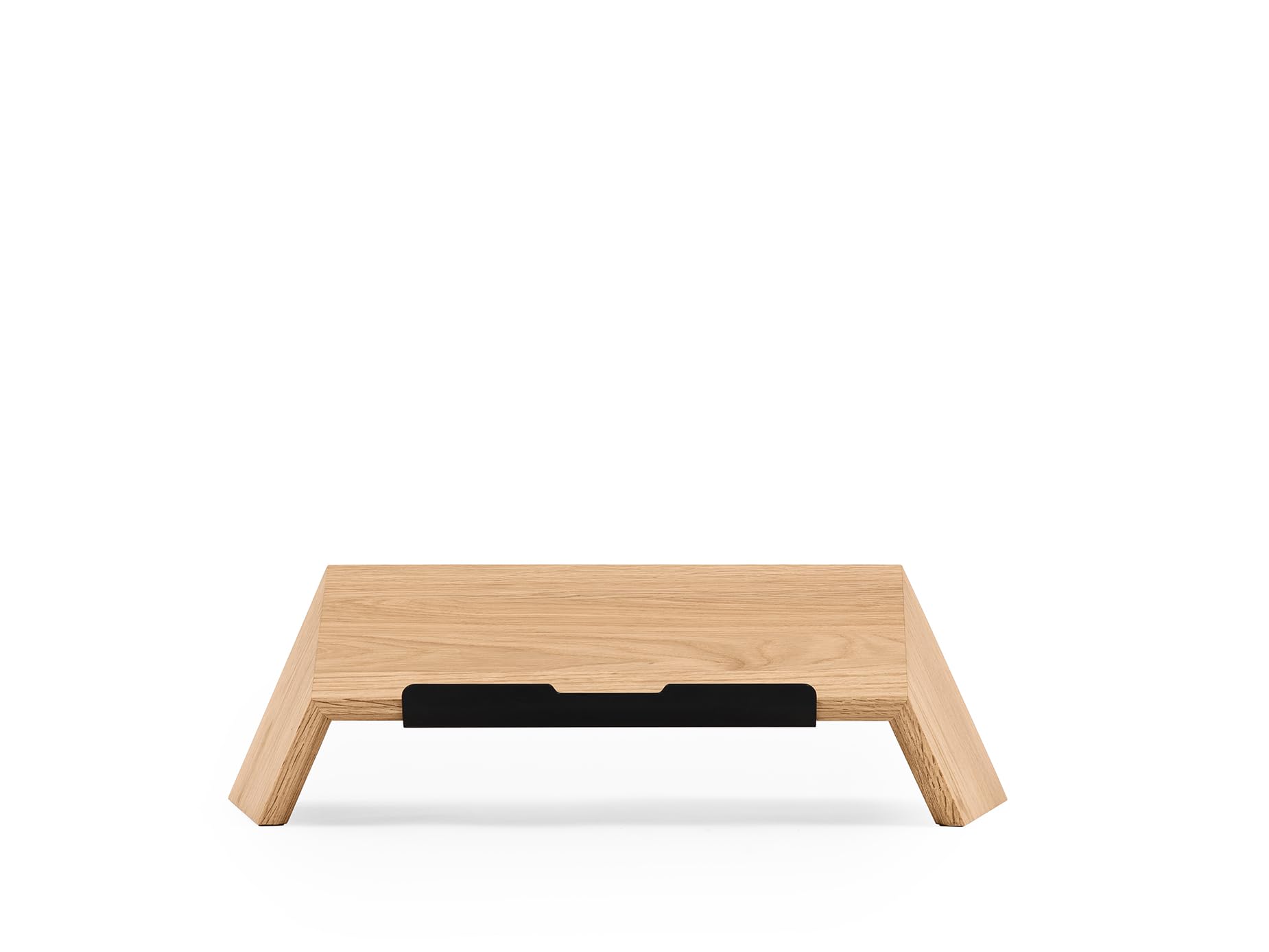 Oakywood Soporte para portátil - Hecho a Mano - Soporte de Madera Natural, Compatible con MacBook y portátiles de 15-16" - Soporte para portátil - 50x25x15cm - Roble
