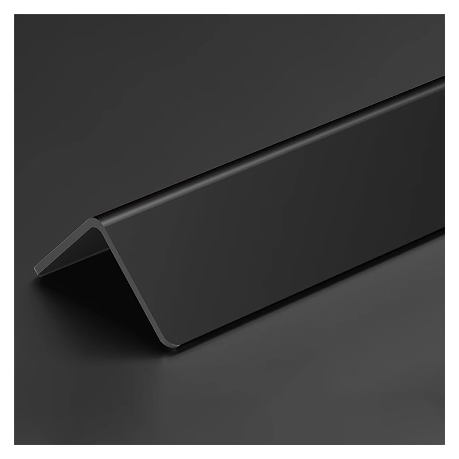Protector de esquinas de pared autoadhesivo, tiras protectoras de esquinas de PVC, tiras de moldura for bordes de pared, parachoques de borde for interior y exterior de casa, garaje(Black,200x3.6cm/79