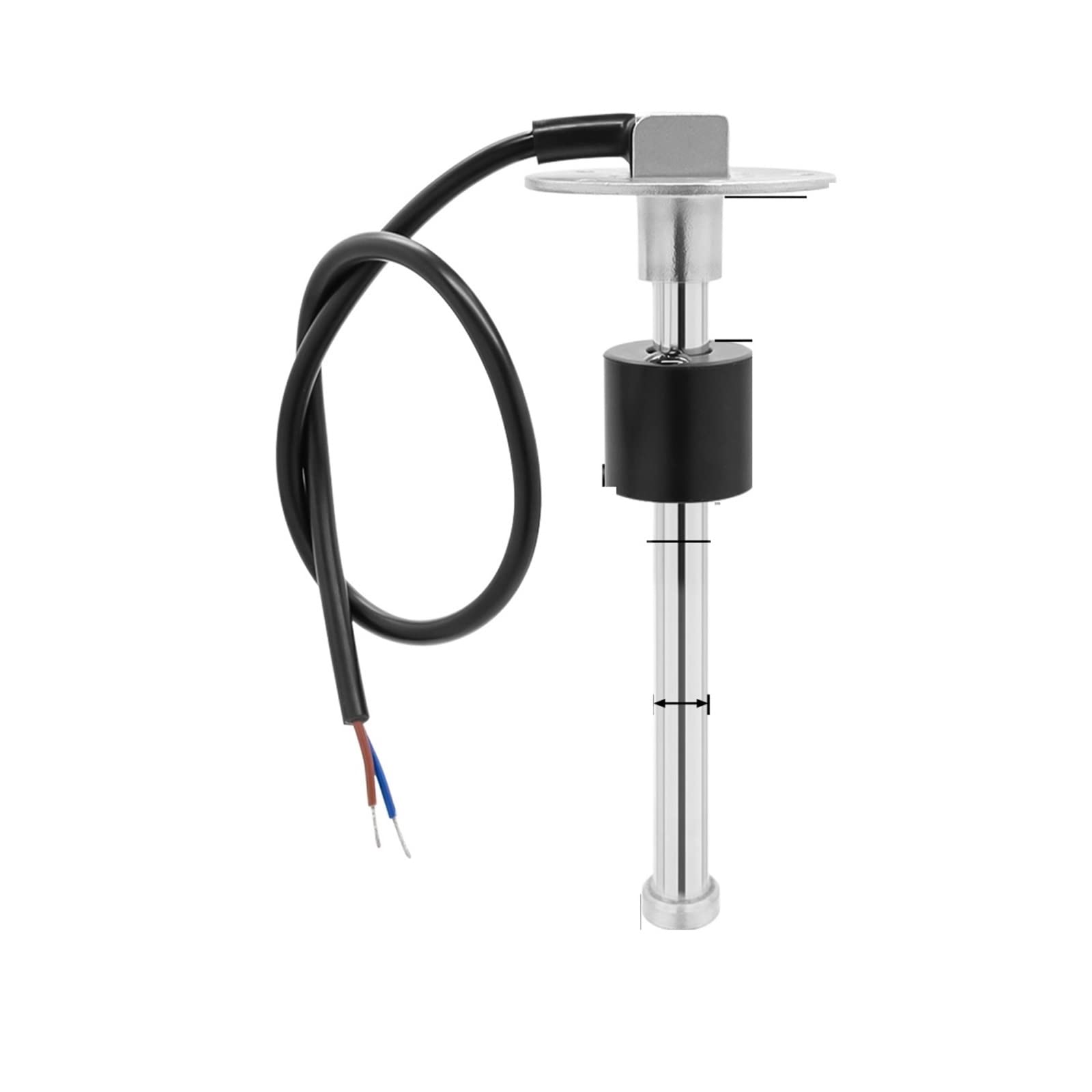 Kit de jauge de niveau de carburant, Capteur de niveau de carburant 0-190ohm 100MM 150MM 200MM 250MM 600MM 1000MM Réservoir de liquide d'huile Unité d'envoi de carburant Capteur de niveau d'eau for ja