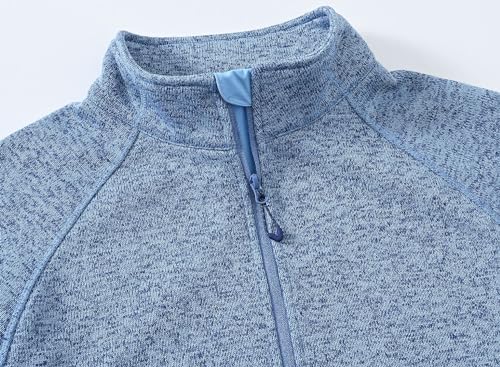 Gopune Men's Quarter-Zip Jacket Long Sleeve Outdoor Athletic Pullover Sweater4