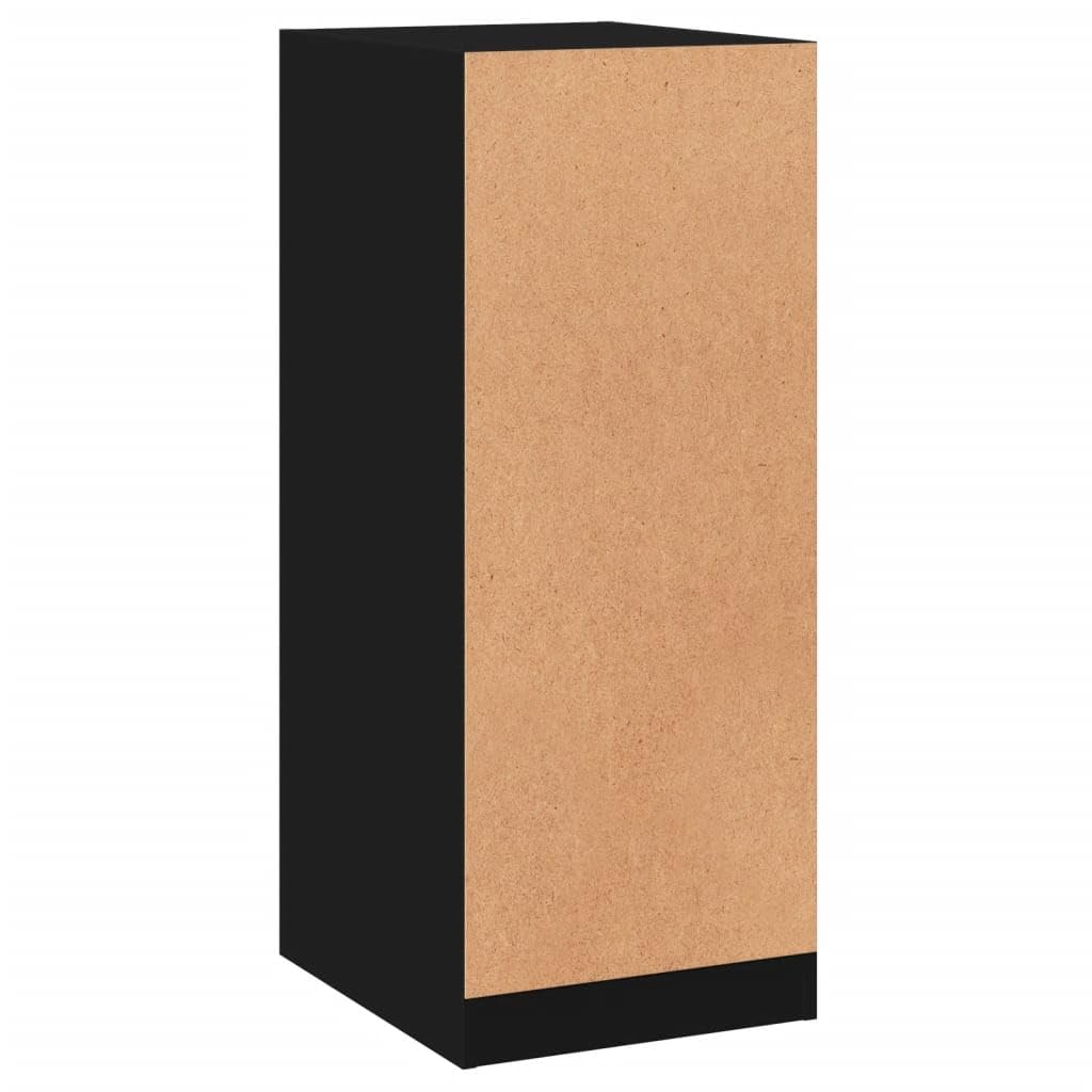 Genérico Armario de Madera de ingeniería Negro 48x41x102 cm,Productos del hogar,Organización y Almacenamiento,Almacenamiento de Ropa y armarios,Organizadores de vestidores y Perchas de barra-840829
