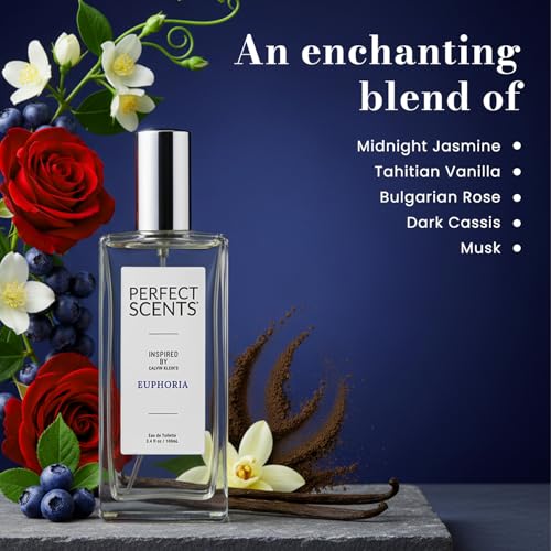 Image of Perfect Scents Fragrances, Inspired by Calvin Klein's Euphoria, Women's Eau de Toilette, CLEAN, Vegan, Paraben-Free, Phthalate-Free, Never Tested on Animals, 3.4 Fluid Ounces