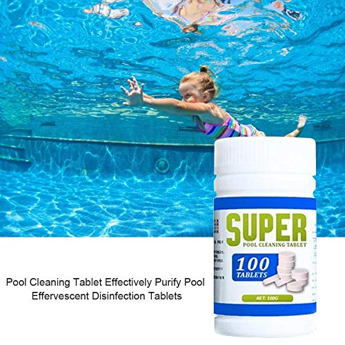 Funsquare 200 pieces Pool Cleaning Tablet Effectively Purify Pool Swimming Pool Instant Cleaning Effervescent Tablets Automatic Pool Cleaner typical custody way safety marvelously lovable appropriate