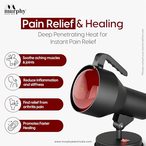 Image of Murphy Infrared Heat Therapy Lamp : Pack of 2 (Black)