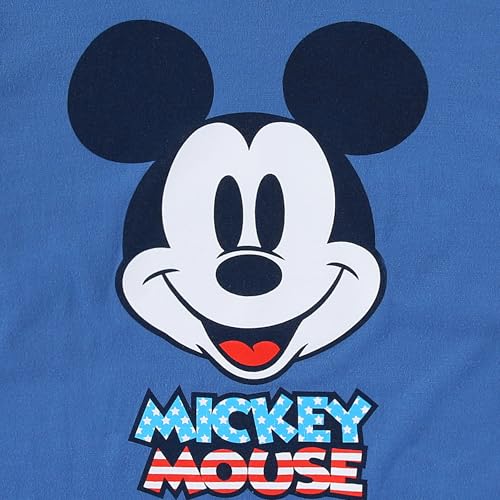 Image of Disney Mickey Mouse Boys Short Sleeve T-Shirt and Active Mesh Shorts Set for Toddler and Big Kids