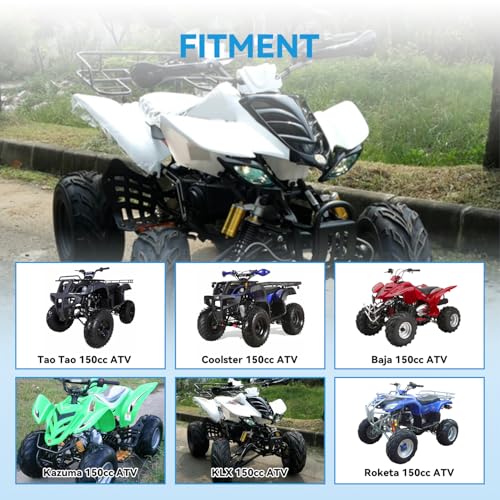 Image of EOPOAYI Complete Wiring Harness Kit Compatible with GY6 150cc 152QMI 157QMJ 4-Stroke Engine ATV Quad 4 Wheeler Scooter Moped Dune Buggy Parts Ignition Coil CDI Startor Starter Relay Solenoid Regulator