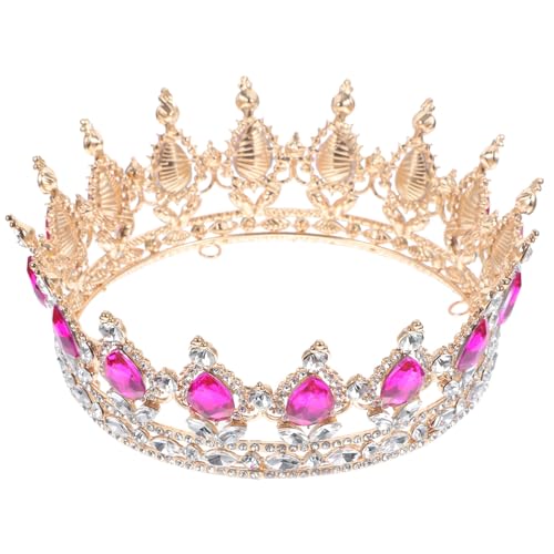 Tocado de boda corona de novia de aleación TOPBATHY con gemas de imitación
