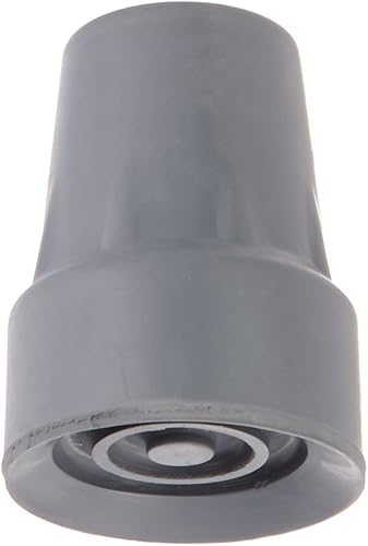 Miniatura 1 de Sammons Preston Puntas de muleta sin látex (se venden en pares), tamaño de tubo de 1 pulgada, accesorios de muleta y caminador, puntas de muleta de