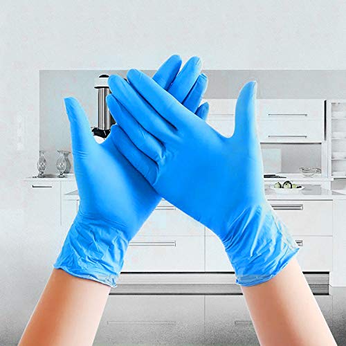Preisvergleich Produktbild GUOYIHUA Einweghandschuhe Haushaltsnitril Latexhandschuhe Medizinische Handelshandschuhe Lebensmittelhandschuhe Links und Rechts Universal Reinigung 20 Pack size L