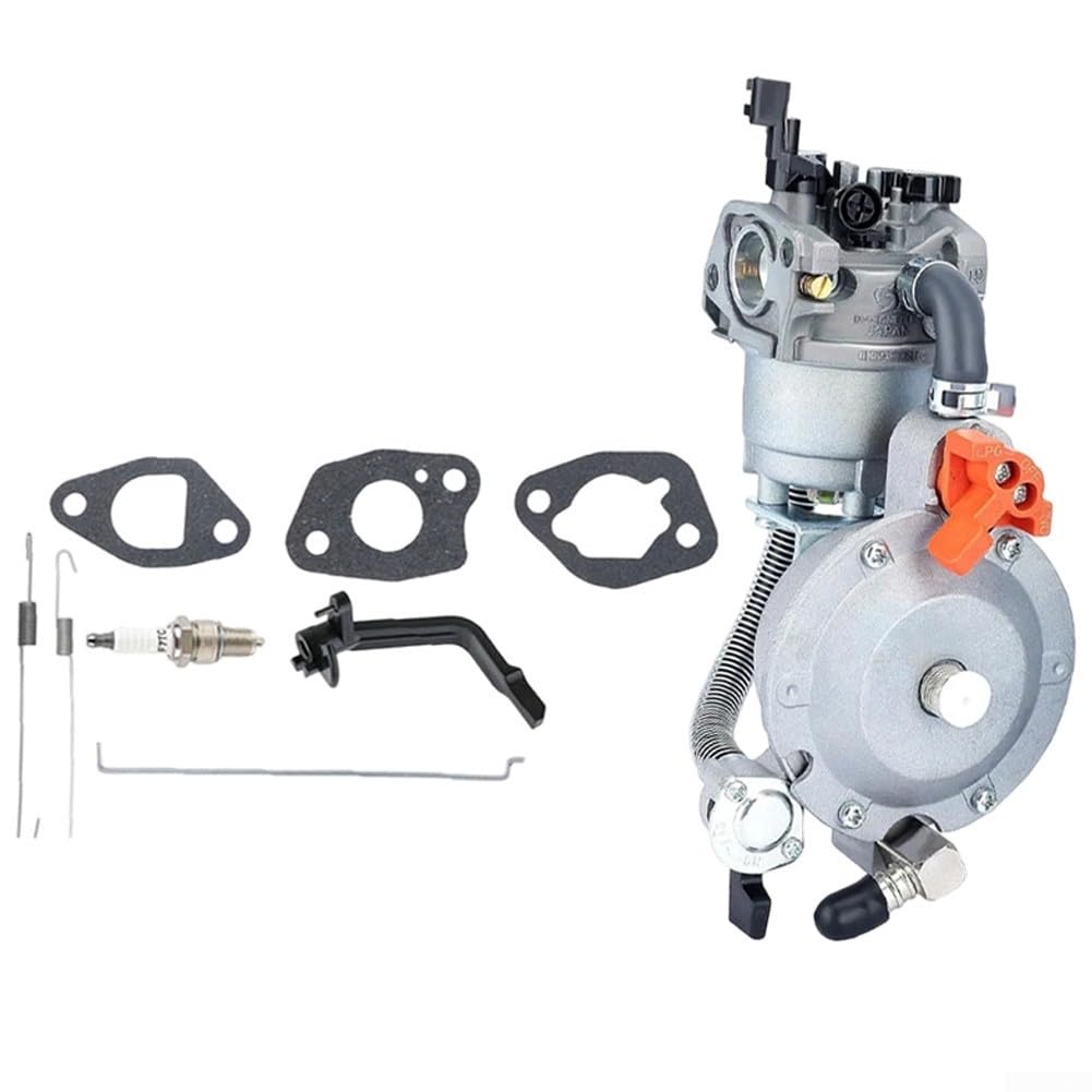 Carburador de propano de doble combustible, 1 paquete para kit de conversión de gas natural compatible con generadores de alta eficiencia térmica y bajas emisiones para uso industrial o exterior