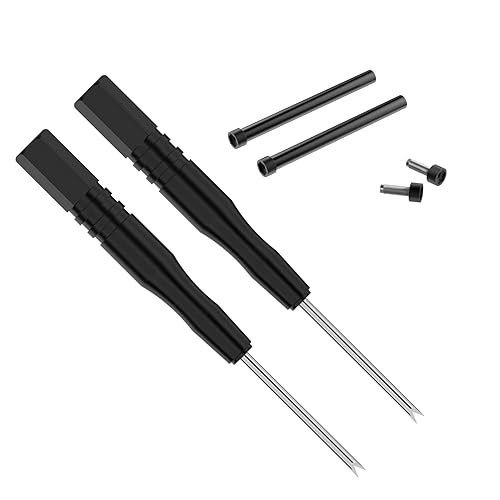 hengkang Compatible with Amazfit T-Rex 2 Smart Watch Screw Accessory, 2PCS Stainless Steel Replacement Screws with 2PCS Screwdrivers Removal Tool for Amazfit T Rex 2 Smartwatch
