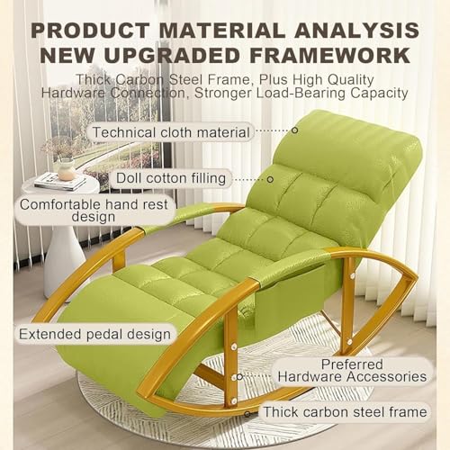 Chaise à bascule d'extérieur pour salon et balcon ensoleillé