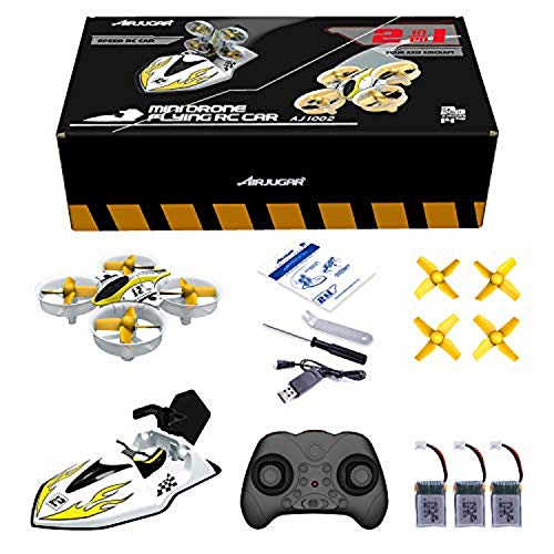Mini Drone RC Nano Quadcopter for Kids and Beginners, RC Helicopter Plane with Auto Hovering, 3D Fli   p, Headless Mode and 3 Extra Batteries Toys for Boys and Girls … (Yellow)