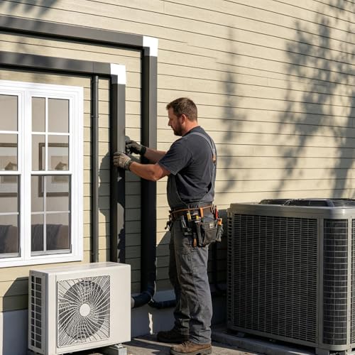 Coude Plat Climatiseur 90° : Finis les Câbles Visibles de Pompe à Chaleur - 4