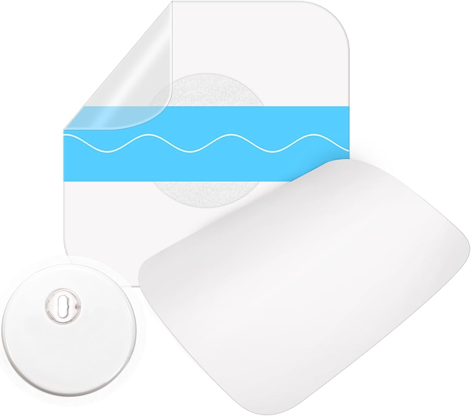 40 Stück Freestyle Libre 3 Pflaster, Libre Patch Sport-Pflaster für Freestyle Libre 3 Sensor, transparent ohne Kleber in der Mitte, selbstklebend Wasserfest & Hautfreundlich - 14 Tage Klebekraft