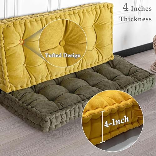 Coussin de banc intérieur à bords ondulés idéal pour coin lecture baie vitrée