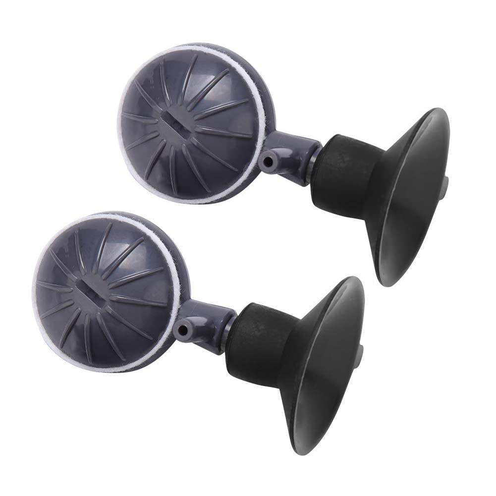 WANGCL Lot de 2 pierres à air à bulles - Disque rotatif - Diffuseur d'oxygène réglable - Pompe d'aération avec ventouses pour aquarium - Pompe hydroponique