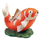 Garden Water Feature Animal Statue, Hippo/Goldfish Piped Pond Spitter Statue Water Feature