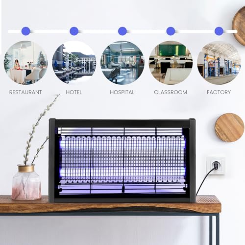 Lampada Antizanzare, 20W Zanzariera Elettrica, Insetticida Elettronica, Per Interni, Casa, Giardino, Cortile E Cucina Commerciale - 7