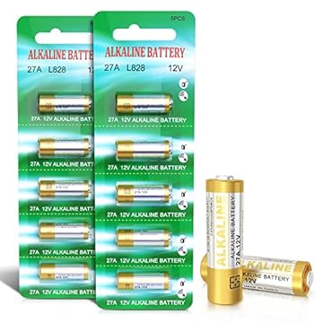 27a 12v Batterie Alcaline V27A LR27A MN27 L828 A27 12V Batteria per Telecomando Garage, 10 pezzi