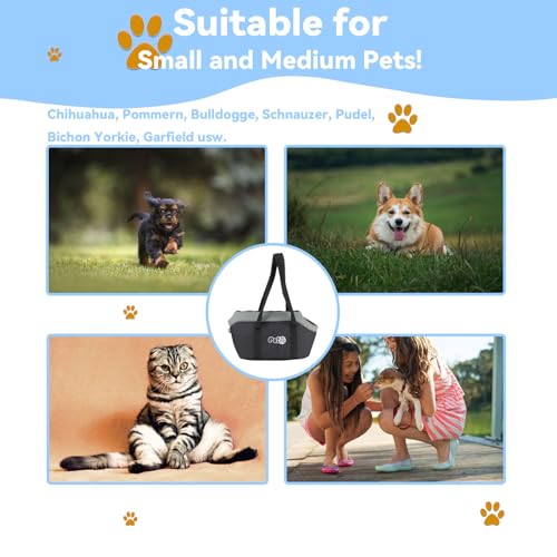 Winter Tragetücher Hund Katze Tragetasche Verstellbar Tragbar Hundetragetasche Verbreitert Verdickt Transporttasche Atmungsaktiv Haustiertasche Sicherheitsgurt Hundetasche Haustier Outdoor