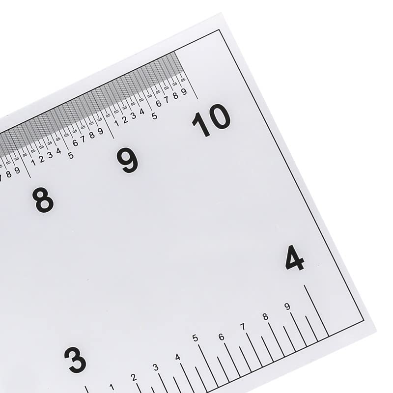 Microscopic 40x Ruler Transparent Plastic Ruler Lab Microscope Accessories Measuring Pass ...