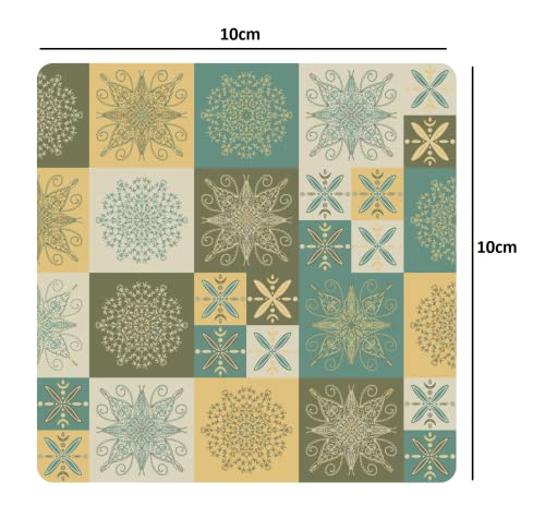 Image of Smartserve MDF Square Coasters Set of 6, 10 * 10 cm