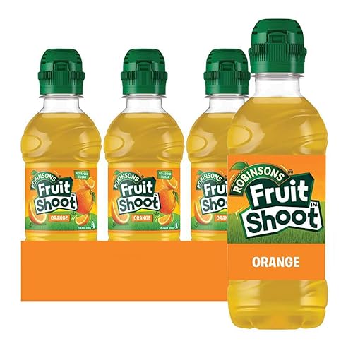 Fruit Shoot Fruit Juice, No Added Sugar, Orange, 275 ml (Pack of 24)