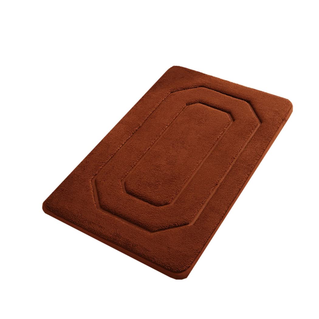 ZLZNX Tappetini da Bagno Tappetino Bagno per Casa Tappeto Bagno Pile Corallo Assorbimento d'Acqua Tappeto Antiscivolo Assorbente in Memory Foam Tappetino Toilette,4,45 * 70CM