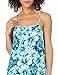 28 Palms Tropical Hawaiian Print Halter Shift Dress, Aqua/White Hibiscus Floral, US...