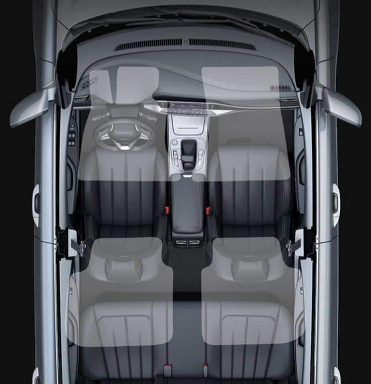 Carpet Floor Mats for Hyundai Elantra 2016-2020 - Custom OEM Wool Glowing Logo Anti-Slip All-Weather Custom Fit Full — view 2