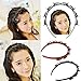 Produktbild Double Bangs Frisur Haarnadel Stirnband, Twist Clip Stirnband mit Zahn Stirnband Braid Tool, Damenmode Haarschmuck Braid Tool, DIY Haarbänder Stirnbänder für Frauen Mädchen (Braun)