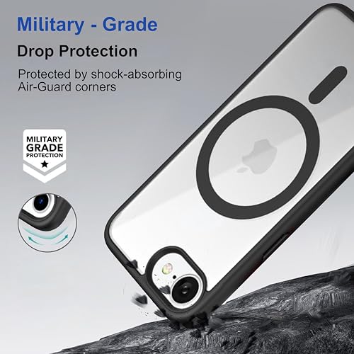 Image of Zapcase Back Case Cover for iPhone 17e | Compatible for iPhone 17e Back Cover | Scratch-Resistant Back Cover | Black