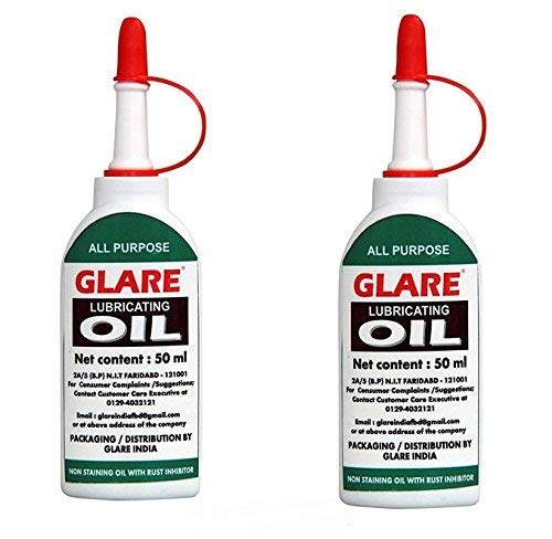 GLARE INDIA Sewing Machine (Water White) Lubricant Pack of 2 Bottles 50ml Each (B07F9RT26Y) Amazon Price History, Amazon Price Tracker