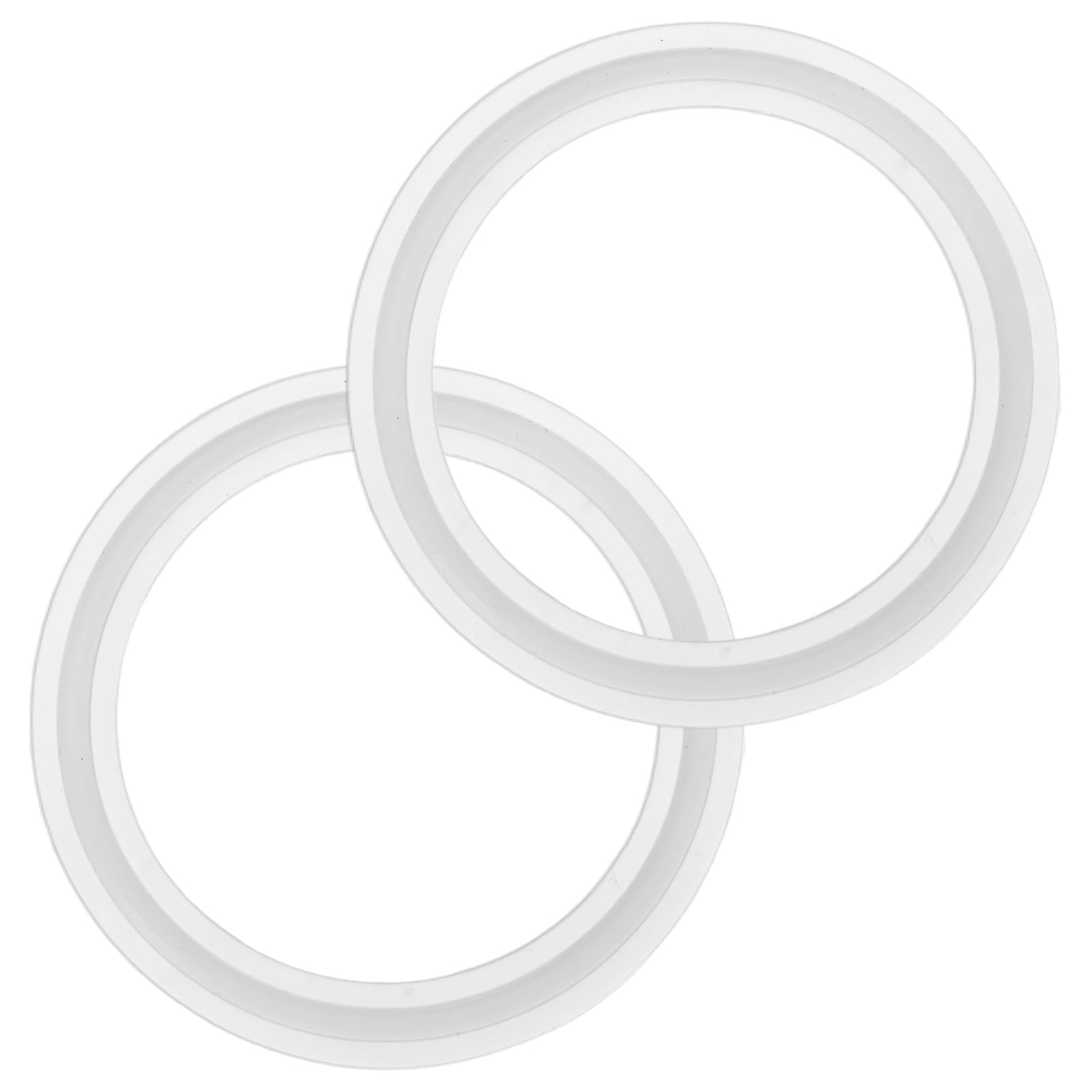 M METERXITY 2-Pack Silicone O-Rings Gasket 1.9 In/48mm Tri-Clover O-Rings Seal Gasket Fits for OD 2.5 In/64mm Sanitary Pipe Weld Ferrule/Sink Plug/