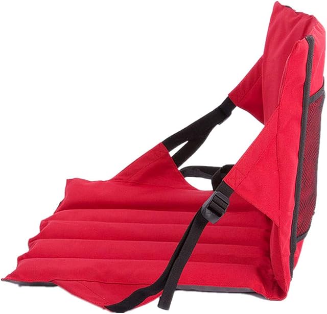 KRUIHAN Portable Stadium Seat Cushion - Multifunction Lightweight Padded Folding Chair with Backrest Mountaineering Beach Weekender Moisture Proof for Almost Outdoor Sports and Camping Hiking Picnic
