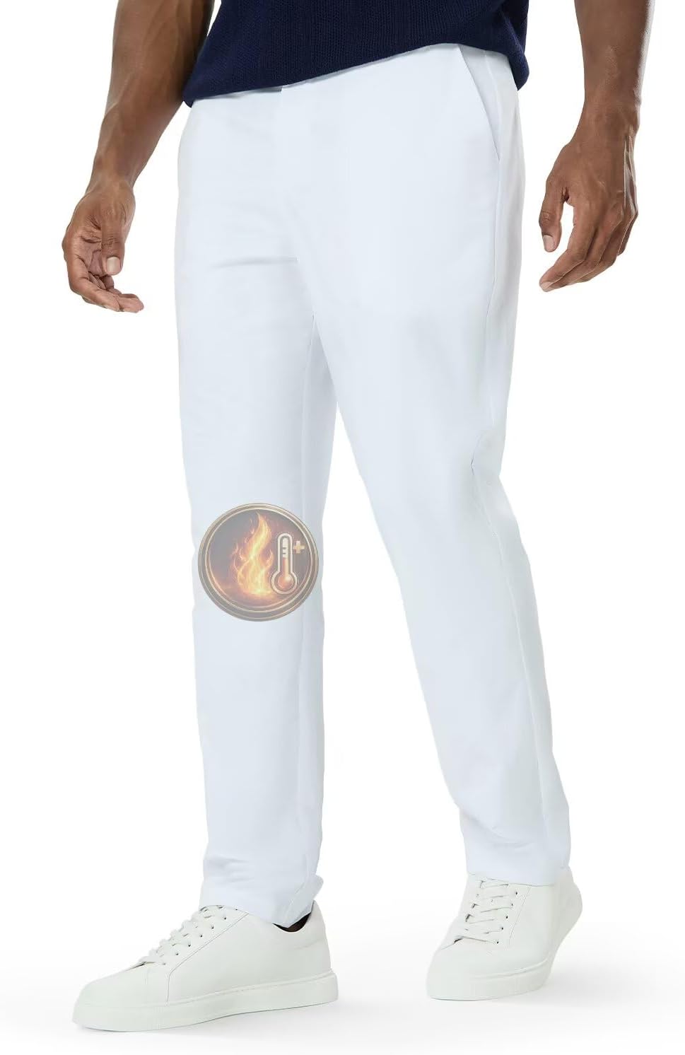 Mens Classic Fit Golf Pants Stretch Dress Pants 30''/32''/34'' Lightweight Casual Suit Pants with Pockets