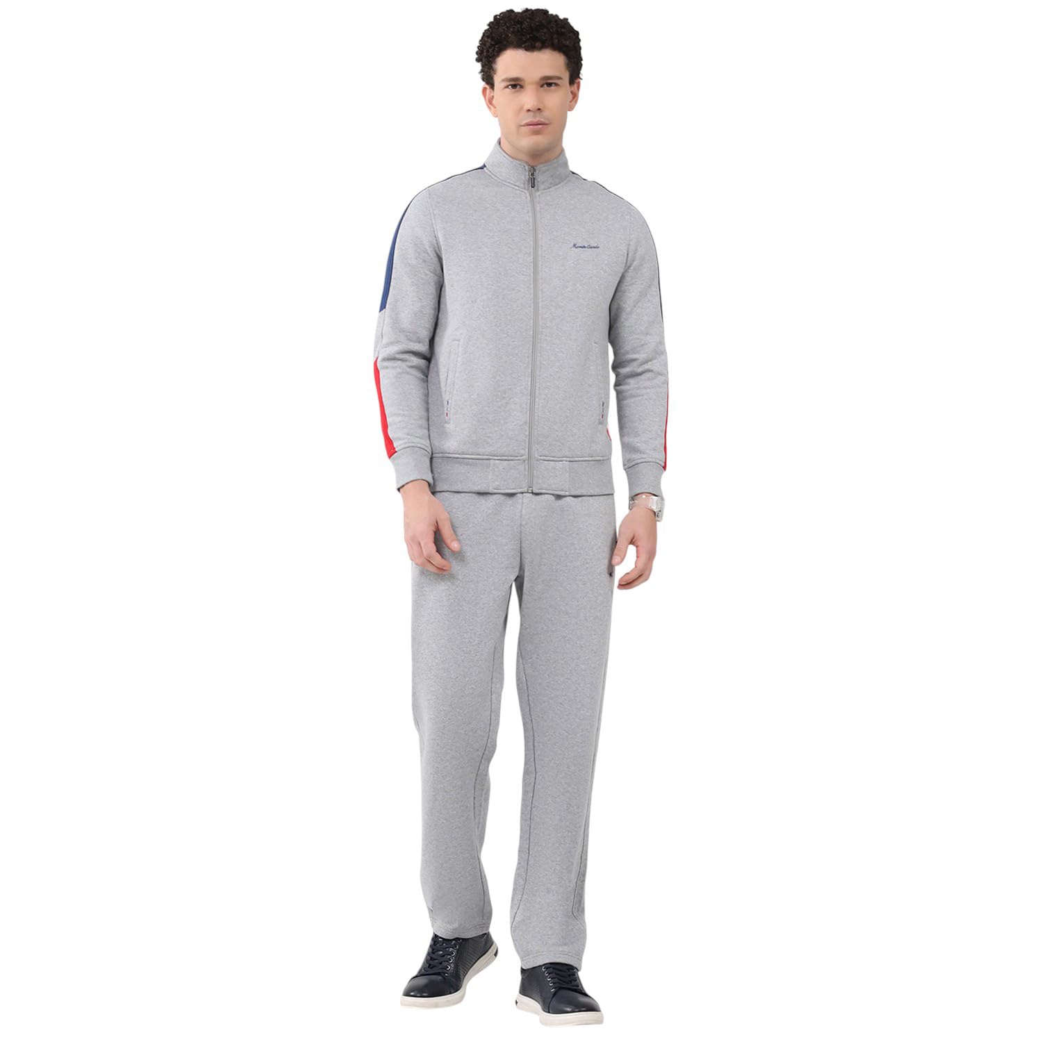 monte carlo Men’s Regular Fit Collared Neck Full Sleeve Embroidery Winter Tracksuit | Elegant Embroidered Design | Soft Warm Fabric | Stylish Winter Tracksuit for Men (Pack Of 1)-picture-36