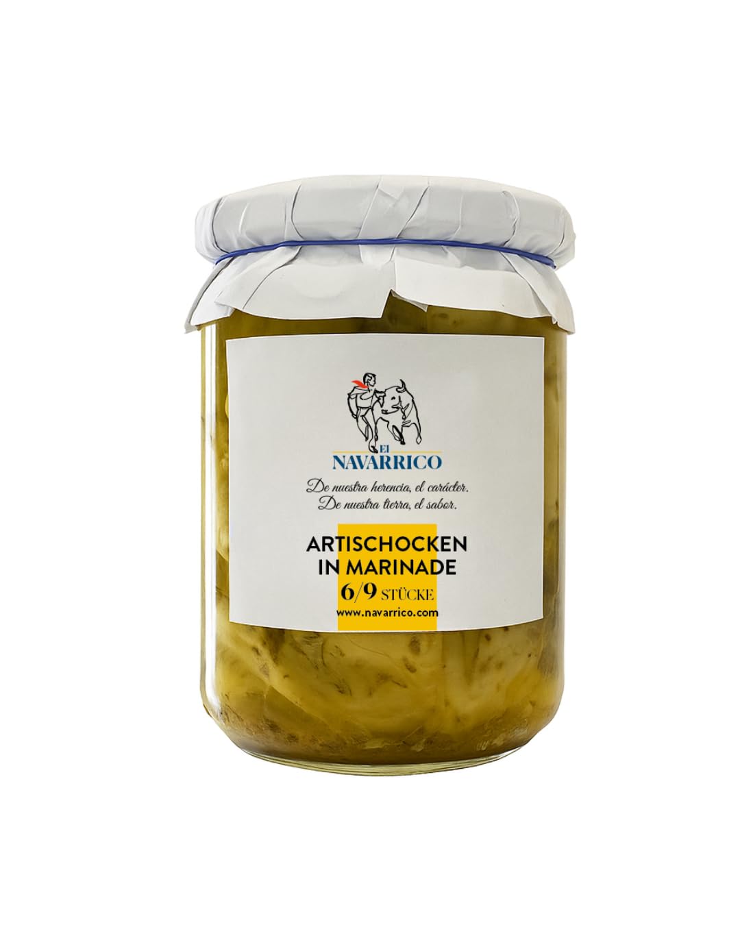 El Navarrico Mediterranes Gemüse-Probierpaket mit Artischocken 390 g, Piparra-Paprika 300 g und Spargel mit Senfdressing 310 g | 3er-Set spanischer Spezialitäten