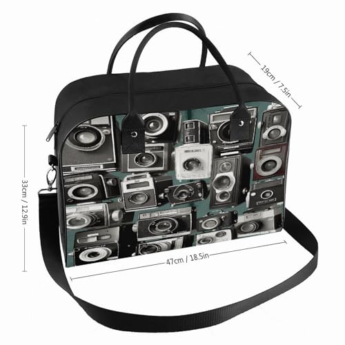 Maletín liviano retro para laptop y cámara unisex miniatura 2