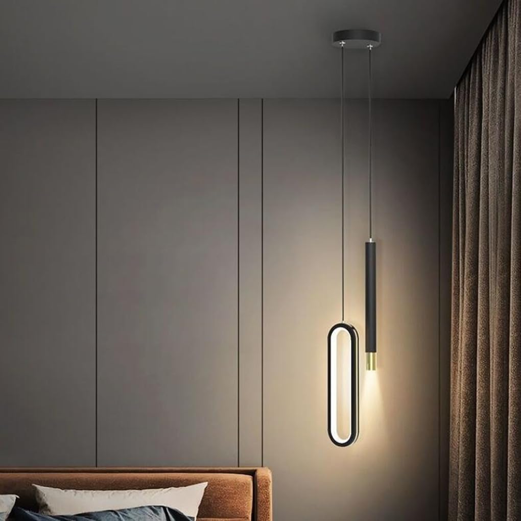 Lámparas de techo colgantes modernas LED para dormitorio, mesita de Noche, restaurante, lámpara colgante, Mesa de comedor, cocina, Sala de estar, Loft, Luz cálida de 3000 K