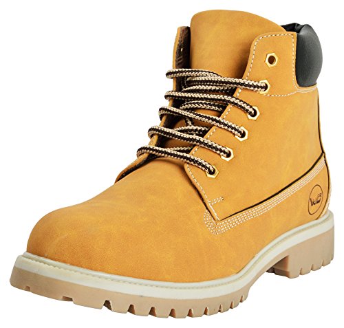 Image of West Code Mens Boots Synthetic Leather High Top Casual Shoes and Sneakers