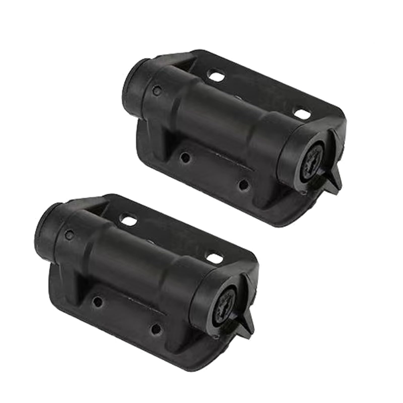 LIUZIKUN Pack of 2 Adjustable Tension Nylon Gate Hinges with Cap Resistant Auto Closing Hinges for Outdoor Furniture