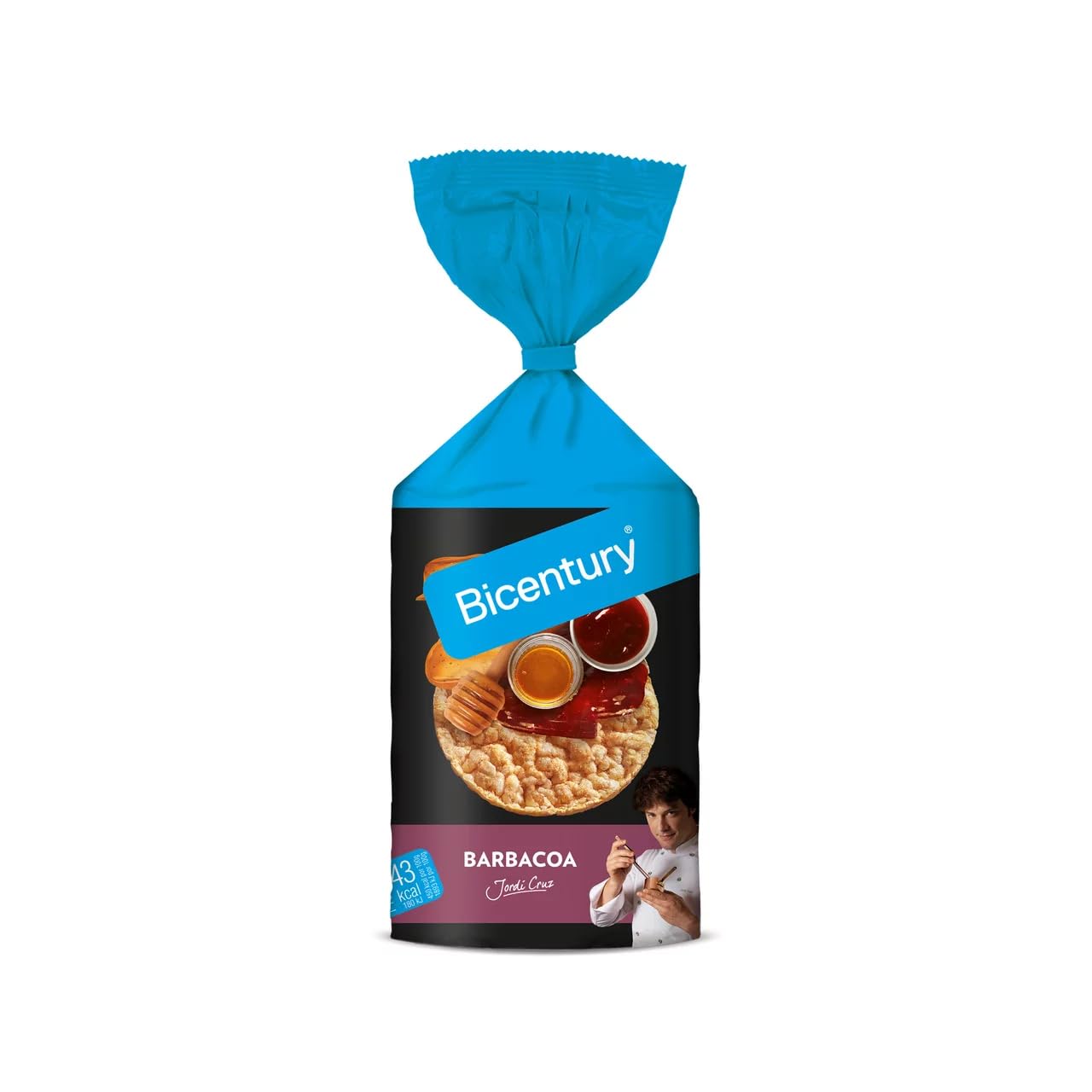 BICENTURY Maiswaffeln Barbecue-Geschmack BICENTURY, 123,5 g, 8er Pack