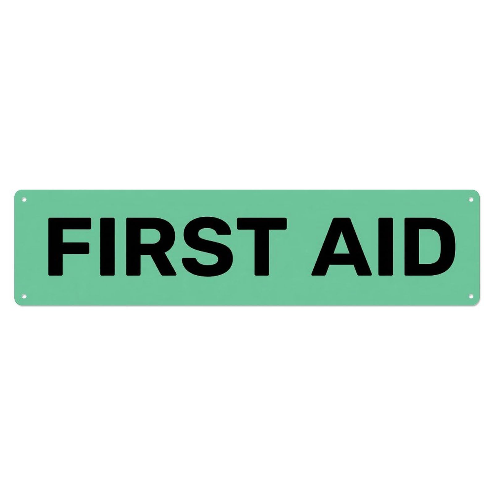 First Aid Medical Assistance Metal Tin Sign