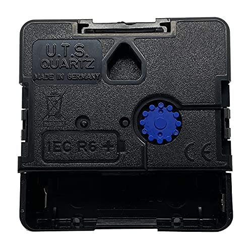 Dans Clock Shop New Replacment UTS Quartz German 24hr Hour Movement Mechanism 16mm Euroshaft