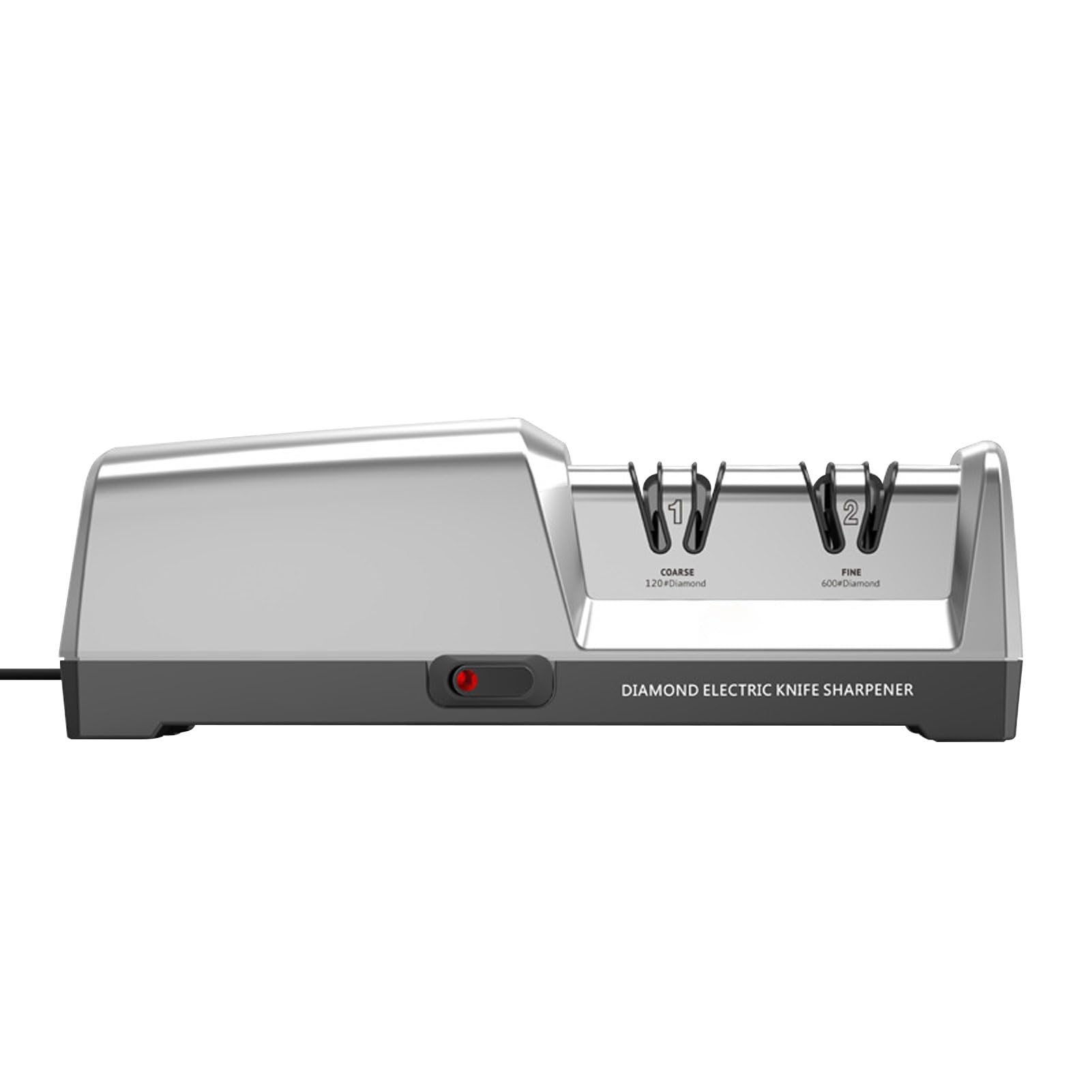 Walmeck Affila del Coltello Elettrico a 2 Stadi Dritto da Dritta Affilatura e Lucidatura per Uso Domestico (Plug 220v)
