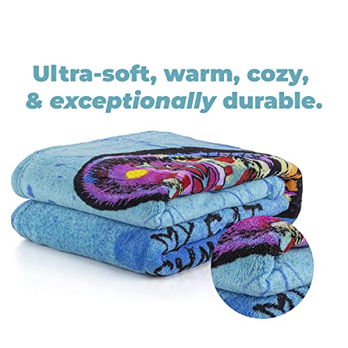 Dawhud Direct Colorful Cat Fleece Blanket For Bed, 50" X 60" Dean Russo Iii Cat Fleece Throw Blanket For Women, Men And Kids - Super Soft Plush Cat Blanket Throw Plush Blanket For Cat Lovers #TOP1